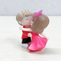 2 Pcs/Set 3d Pvc Wholesale Dancing Lover Figurine Résine Craft Couple Toy Doll Wedding Cake Topper 3d