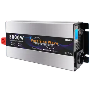 HOULI Pure Sine Wave Inverter Inversor 5Kw A 24V Inversor De Voltage De 12 A 220 Power Inverter 5000W 12V 220V