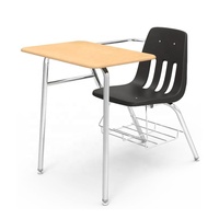 Ensemble de bureaux, chaises et tables combinés pour les écoles de formation modernes