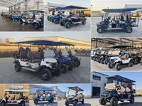 Voiturette de golf électrique 4-6 places en gros avec pneus tout-terrain et système AC 48V pour chariots