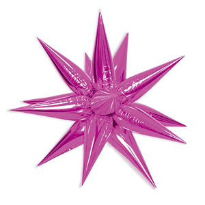 Party Love Estrella Multipunta Fuchsia 67Cm Metallic <b>Star</b> Party <b>Balloon</b> For Valentine'S Day Celebrations - Product Image 4