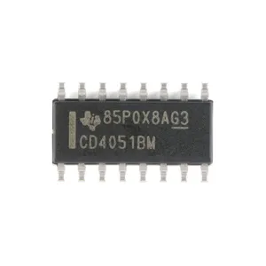 CD4051BM96/CD4053BM96 SOIC-16 CMOS Single 8-Channel Analog Multiplexer Demultiplexer with Logic-Level Conversion CD4053M