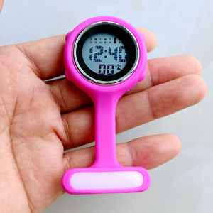 Broches Lumineuses Unisexe pour Infirmière Médecin Hôpital Personnel Médical Alarme Broches Numérique Électronique FOB Montres <span class=keywords><strong>de</strong></span> Poche Suspendre Horloge Cadeaux - Product Image 3