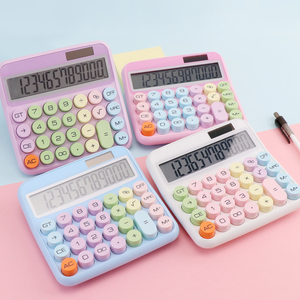ANI Belle <span class=keywords><strong>calculatrice</strong></span> d'apparence de style macaron Produit innovant <span class=keywords><strong>Calculatrice</strong></span> électronique solaire - Product Image 3