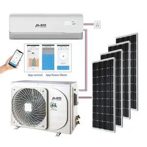 Smart Home AC/ DC energi surya Hybrid, pendingin udara sistem energi surya 9000Btu 12000Btu 18000Btu 24000Btu murah