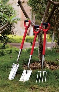 Kit Pala e Forcone da Giardino Multiuso in Acciaio Inossidabile con Manico a <span class=keywords><strong>D</strong></span> per Scavare, Arare, Lavorare il Terreno e Giardinaggio - Product Image 5