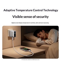 Ugreen X774-65635 160W Gan Pengisi Daya Cepat dengan Layar, 5 Port Pengisi Daya Tipe C dengan Kabel 1.5m
