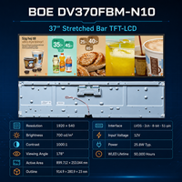 BOE DV370FBM-N10 BOE 37 inci stretch Bar Display 1920x540 LVDS kecerahan tinggi Bar layar LCD