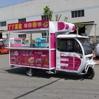 Tricycle Électrique en Acier Inoxydable pour la Restauration Mobile, Capacité 200 Unités, Garantie 2 Ans, Idéal pour la Restauration Rapide, les Glaces, les Hot-dogs et la Bière