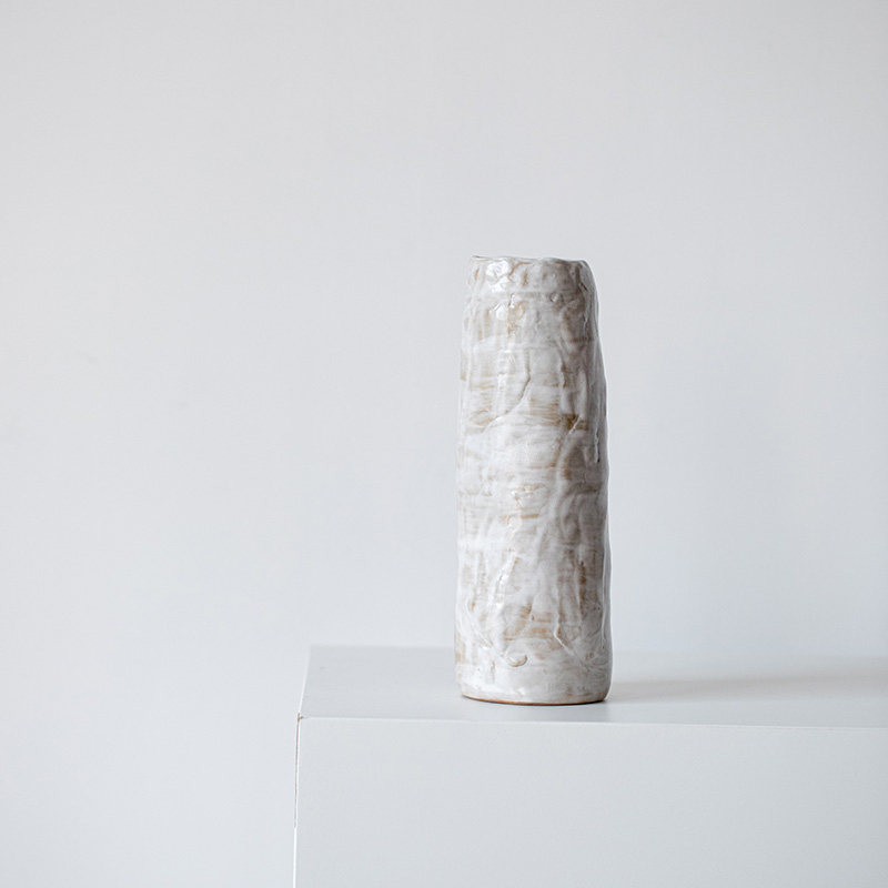 Flower device of clumsy device-pink white