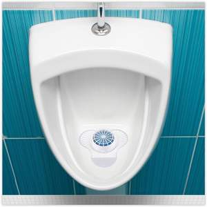 Écran désodorisant pour urinoir Boardwalk TBSP012I072M332143000 à la fragrance Pomme Verte avec bloc nettoyant non-parabénoïde (12/boîte) - Product Image 4