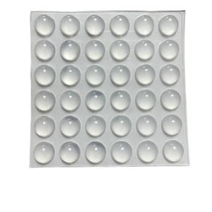 Door Bumpers Silicone <b>Rubber</b> Transparent Pads Self Adhesive Wall Protect Pad Decor Cabinet Drawer Stop Spherical Square Sticky - Product Image 5