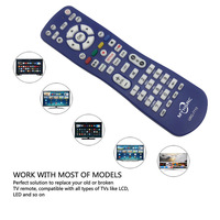 Control Remoto Azul URC-7710 con Alcance de 3.6 m Compatible con Samsung Sanyo para TV y Decodificadores