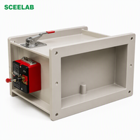 SCEELAB PP Volet coupe-feu ignifuge pour conduit, pour hotte de laboratoire, résistant à la corrosion, direct usine