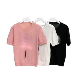 Droma 2024春季新款时尚奢华设计瘦身短袖针织女装设计师t恤在中国 - Product Image 1