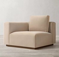 Canapé modulaire en U, couleur personnalisée, mobilier d'intérieur, base en bois, 8 places, canapés pour salon