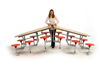 Table et chaise de cantine scolaire de qualité, table de cantine scolaire pliable