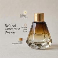 Bouteilles diffuseuses en verre transparent de 60 ml (2 oz), rechargeables, pour aromathérapie, pots de stockage de parfum, contenants DIY, bâtonnets de remplacement pour diffuseur à roseaux