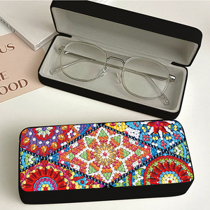 DIY diamante pintura gafas caso <span class=keywords><strong>Mandala</strong></span> 5d forma especial taladro diamante pintura gafas caja de almacenamiento - Product Image 1
