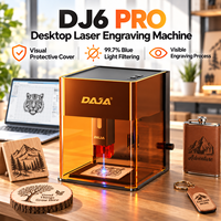 Machine de gravure laser multi-matériaux connectée au PC DJ6 Pro pour le bois, le métal, l'acrylique, le cuir, le verre