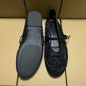 Nouvelles Chaussures Plates Mary Jane en Maille Brodée Florale Premium 2026 avec Bride à Boucle Perlée – Style Décontracté - Product Image 6