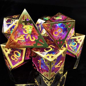 Torre de dados de metal de espuma de 12 pulgadas, dados cuadrados de 16mm, dragón sólido y mazmorra, dados de metal rpg personalizados - Product Image 5