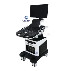 LANNX vDult F6 Medical Diagnostic Mobile ultrasound scanner for animal USG Machine veterinary Color Doppler Ultrasound Trolley