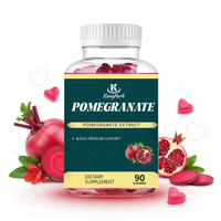 Bonbons en gros OEM/ODM à la racine de betterave, au thé vert et au café, antioxydants, végétaliens, à la grenade