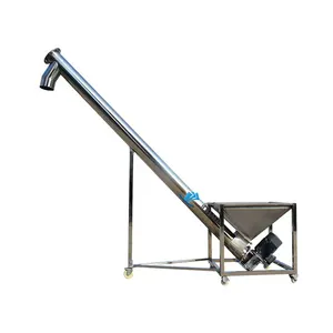 Hot sale inclined screw conveyor feeder hopper auger conveyors for grain cement