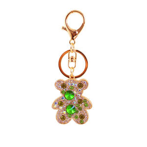 2025 New Price Cute Bearing Keychain <b>for</b> Womens Metal Accessories <b>for</b> Bags with Rhinestone Crystal <b>Tassel</b> Keyring Pendant - Product Image 1