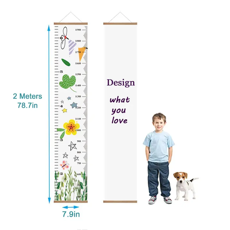 Boy Girl Bedroom Accessories Wall Organizer Children Baby Hanging Height Growth Chart For Kids