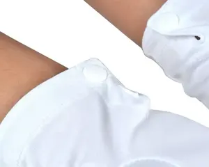 Guantes de uniforme de trabajo Honor Guard para desfile con guante de mano <span class=keywords><strong>ceremonial</strong></span> blanco elástico a presión - Product Image 3