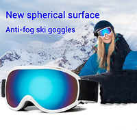 Lunettes de ski de neige de sport professionnel avec lunettes de ski d'extérieur cylindriques à lentille anti-buée