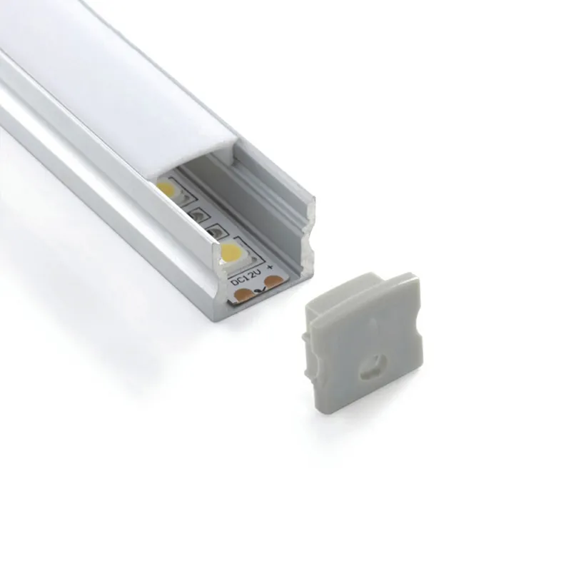 Profilé en aluminium encastré pour bandes de LED Contrôleur en aluminium Profilé d'éclairage à LED en aluminium