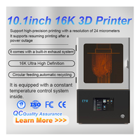Impresora 3D de Resina LCD 16k con Doble Guía de Tornillo de Bola, Gran Formato de 10.1', para Joyería y Aplicaciones Dentales, con Iluminación de Almacén