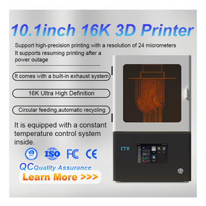 16k 3d Printing Machine Double Guide Ball Screw 10.1' Large Format Jewelry Lcd Resin 3d Printer Dental With Warehouse Lighting