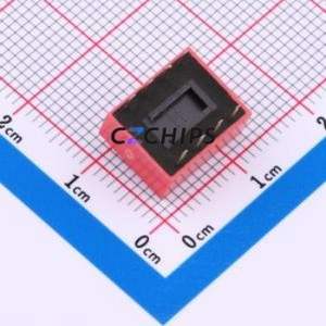 HX 2.54-4P CJPB-H DIP Switch DIP Switch Flat Toggle, Raised Type Single Pole Single Throw 4 PC Pin - Product Image 2