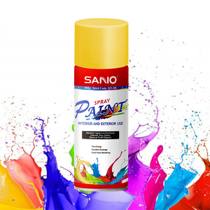 SANVO 400ml prezzo di fabbrica a buon mercato spraypaint asian <span class=keywords><strong>paint</strong></span> car restoring spray black metallic gold spray <span class=keywords><strong>paint</strong></span> - Product Image 5