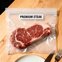 Sacs sous vide à soufflet de fond en PET/PE, imprimés numériquement, résistants à l'humidité, anti-odeur, thermoscellables, pour aliments, tailles personnalisées