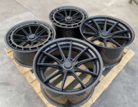 Roues forgées en fibre de carbone 2 pièces d'usine 16 17 18 19 20 21 22 23 24 pouces 5x112 5x114.3 5x120 jantes en alliage d'aluminium