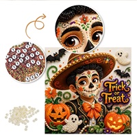 Fournisseur en gros direct du fabricant d'articles cadeaux d'Halloween, tableaux de diamants pour enfants à motifs de personnages de dessins animés