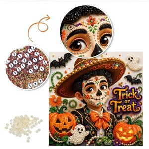 Original Hersteller Dropshipping Großhandel Halloween Geschenkartikel Cartoon-Charakter Kinder Diamantmalereien - Product Image 2