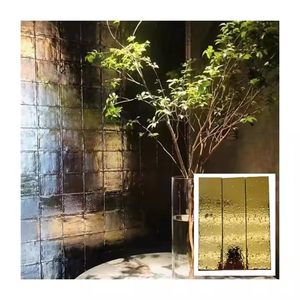 백스플래시 주방 욕실 샤워 광택 유약 세라믹 벽 골든 글레이즈 타일 세라믹 벽 타일 - Product Image 1