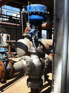 Van hơi 3 ngã COVNA chống rò rỉ bằng thép không gỉ 304/316, có bộ định vị vị trí 4-20mA, điều khiển bằng bộ truyền động khí nén, kiểu van cầu - Product Image 6