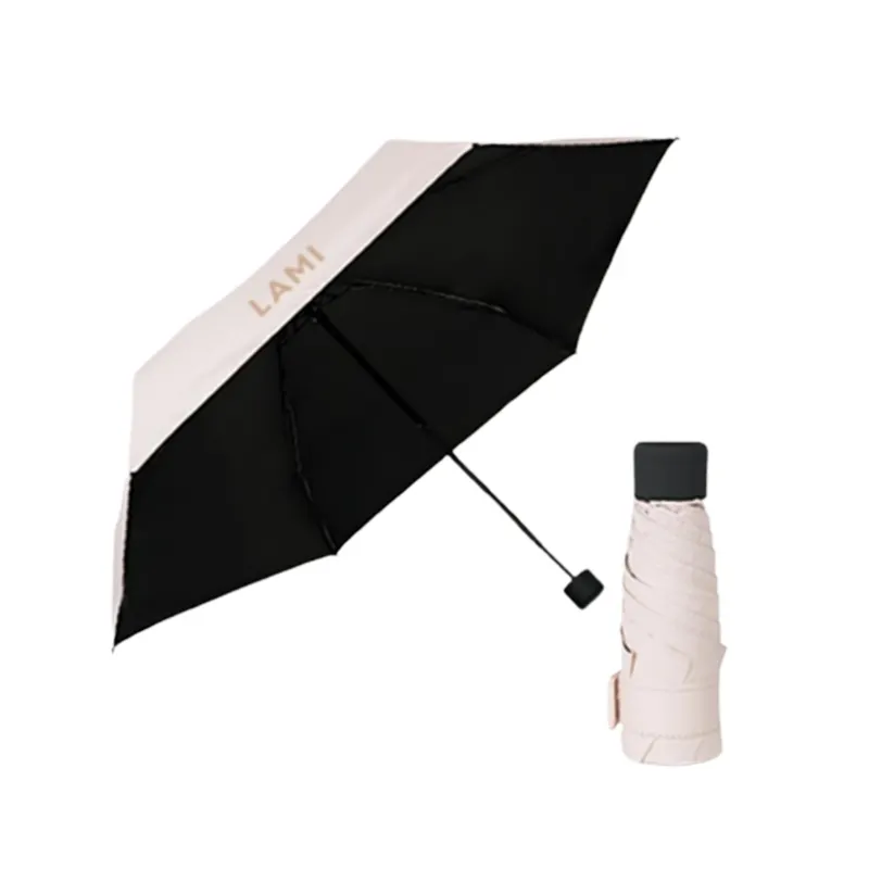 カスタム印刷折りたたみ式傘ビジネスギフトサンシェードトラベルRainySunny 3折りたたみ式傘ロゴ付き