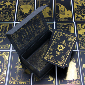 Jeu de cartes Oracle et Tarot d'affirmation de haute qualité avec impression de logo personnalisé CMJN <span class=keywords><strong>4</strong></span> couleurs, impression offset, format personnalisé, vente en gros de papier - Product Image 1