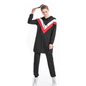 Quantité minimale de commande basse OEM Oeko-tex 200pcs vêtements de sport musulmans islamiques pour le <span class=keywords><strong>jogging</strong></span>, la course à pied tunique de sport modeste - Product Image 2