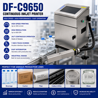 Imprimante jet d'encre CIJ industrielle automatique DF-C9650 pour la production rapide de sacs en plastique, papier et métal, avec impression de date et de code de lot