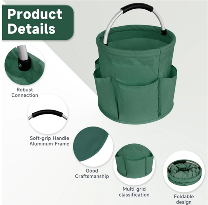 Multifunctional Pocket Bucket Large Storage Basket Organiser Bag Picnic ...