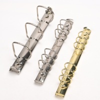 Pince de reliure métallique à 6 trous avec anneaux en O et en D, fixation pour dossiers, placage couleur personnalisé, organisateur de documents de bureau, fournitures scolaires, usine